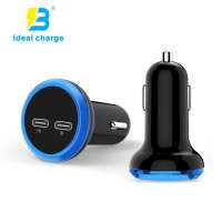 Professional Car pd Laptop Charger Dual usb c for Macbook Android Mobile Phone OEM usb Type-c Charger Factory